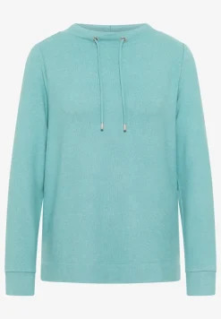 Cosy gemêleerd shirt met lange mouwen