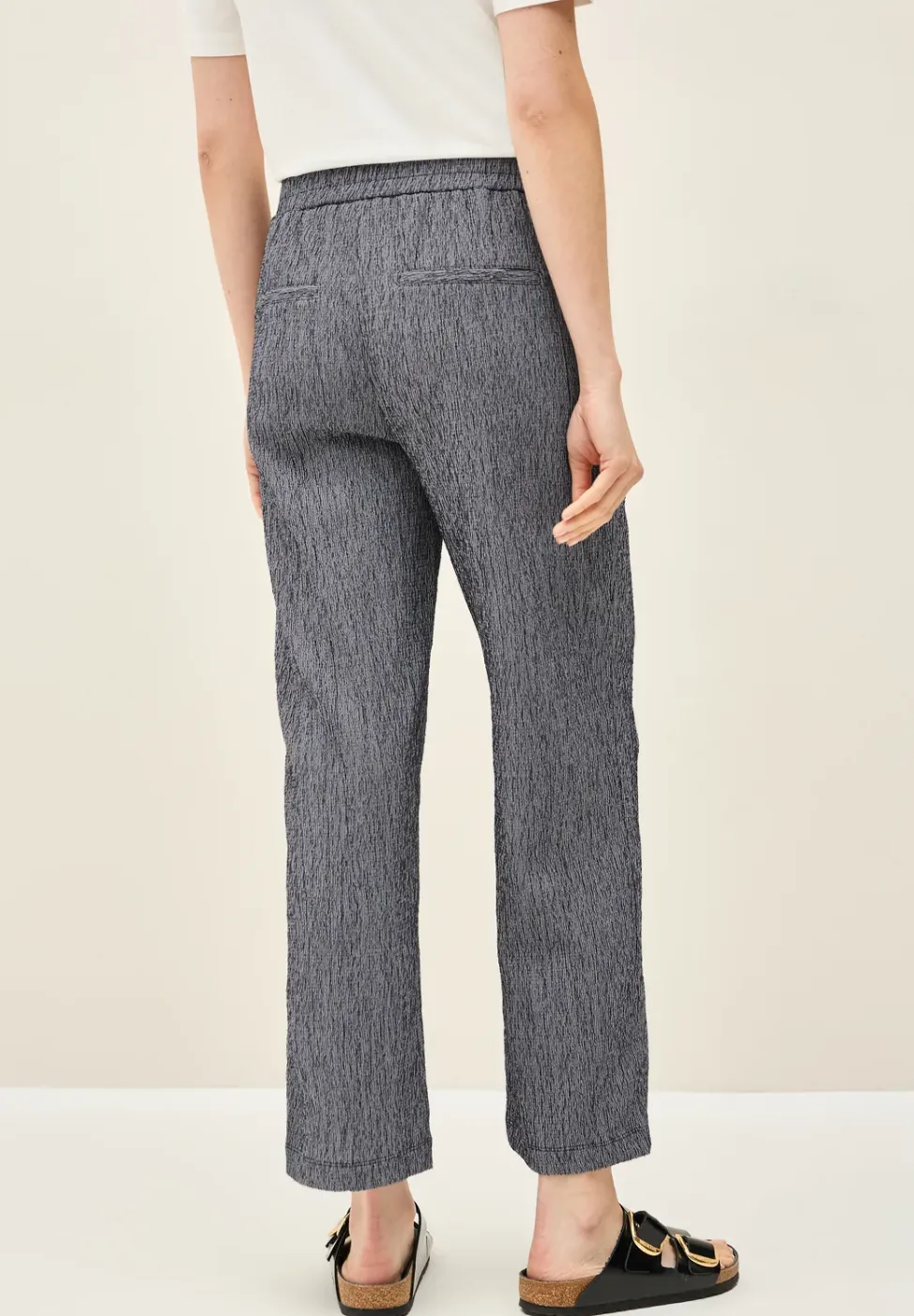 Crepe broek met rechte leg