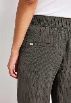 Crinkle broek met wijde pijpen