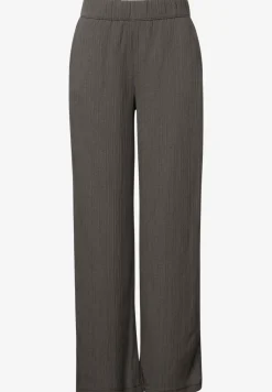 Crinkle broek met wijde pijpen