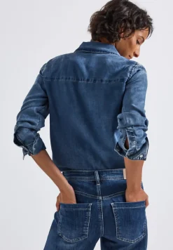 Denim blouse