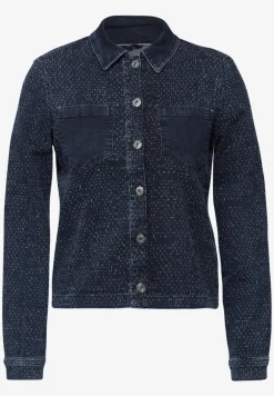 Denim jack in bouclé-look