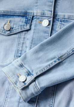 Denim jack in gebleekte look