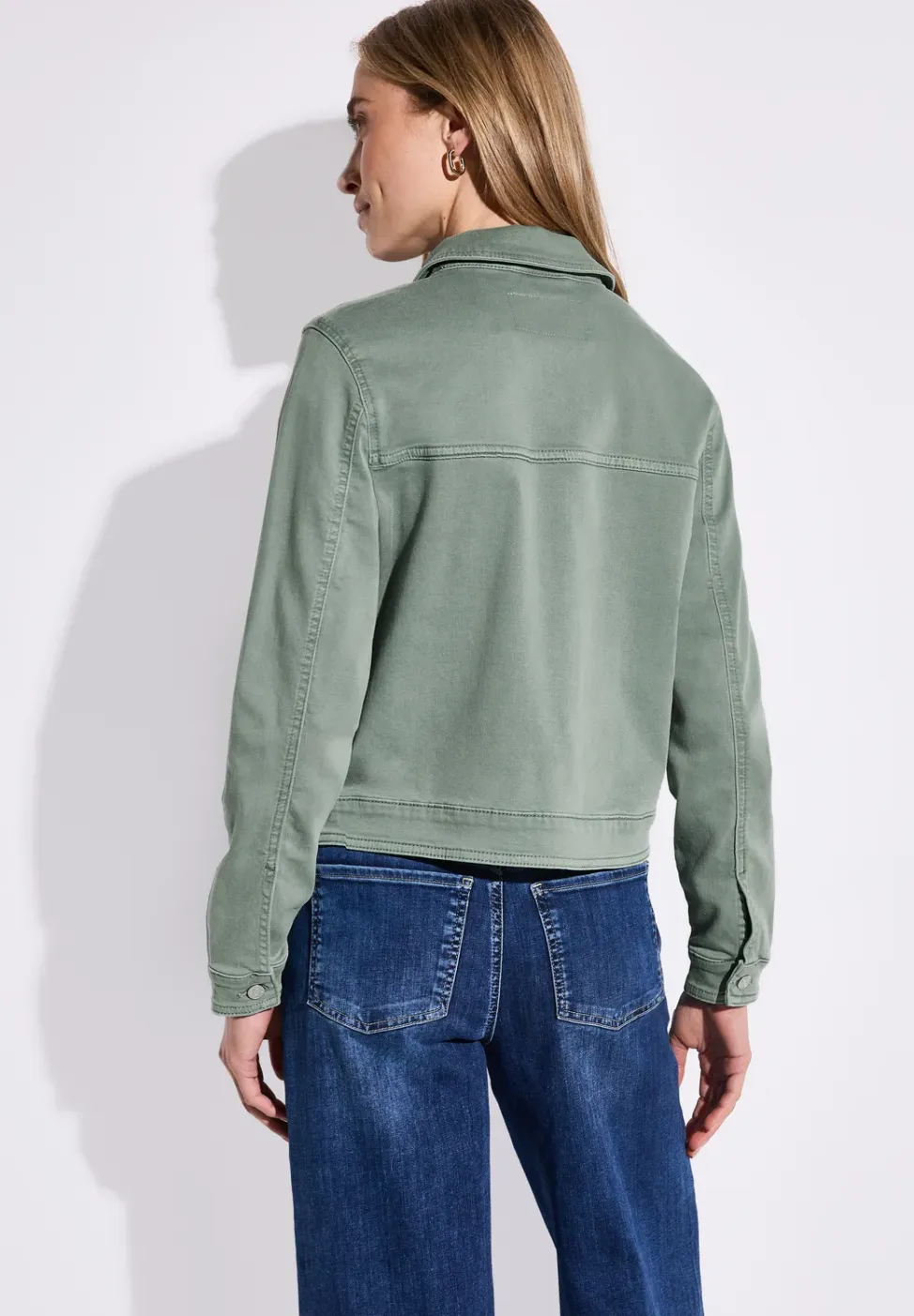 Denim jack met borstzakken