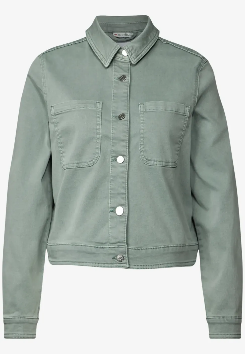 Denim jack met borstzakken