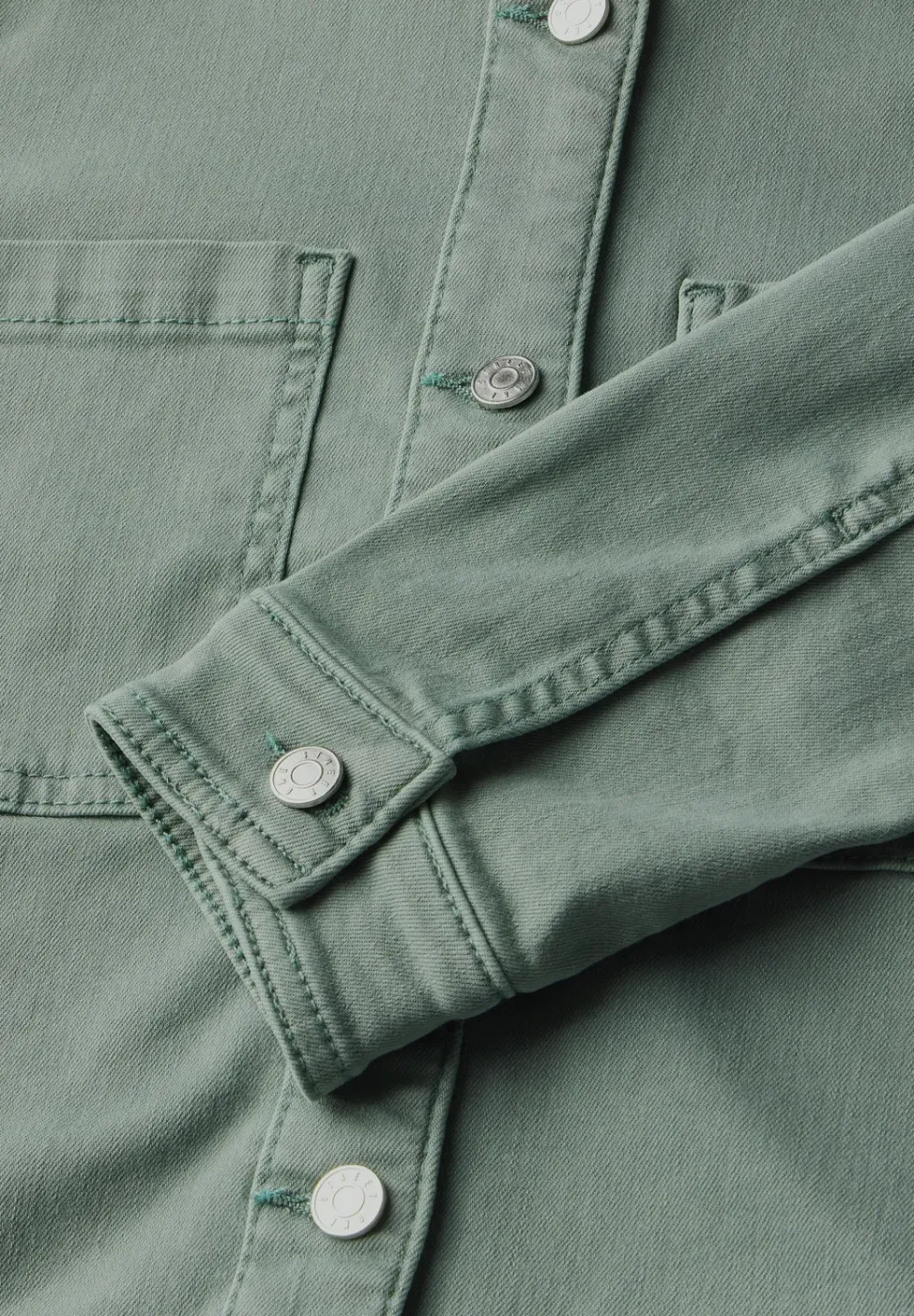 Denim jack met borstzakken