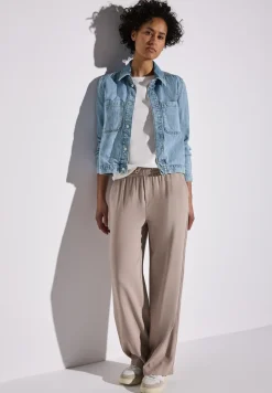 Denim jack met borstzakken