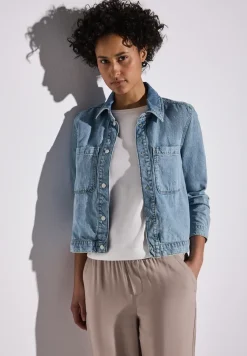 Denim jack met borstzakken