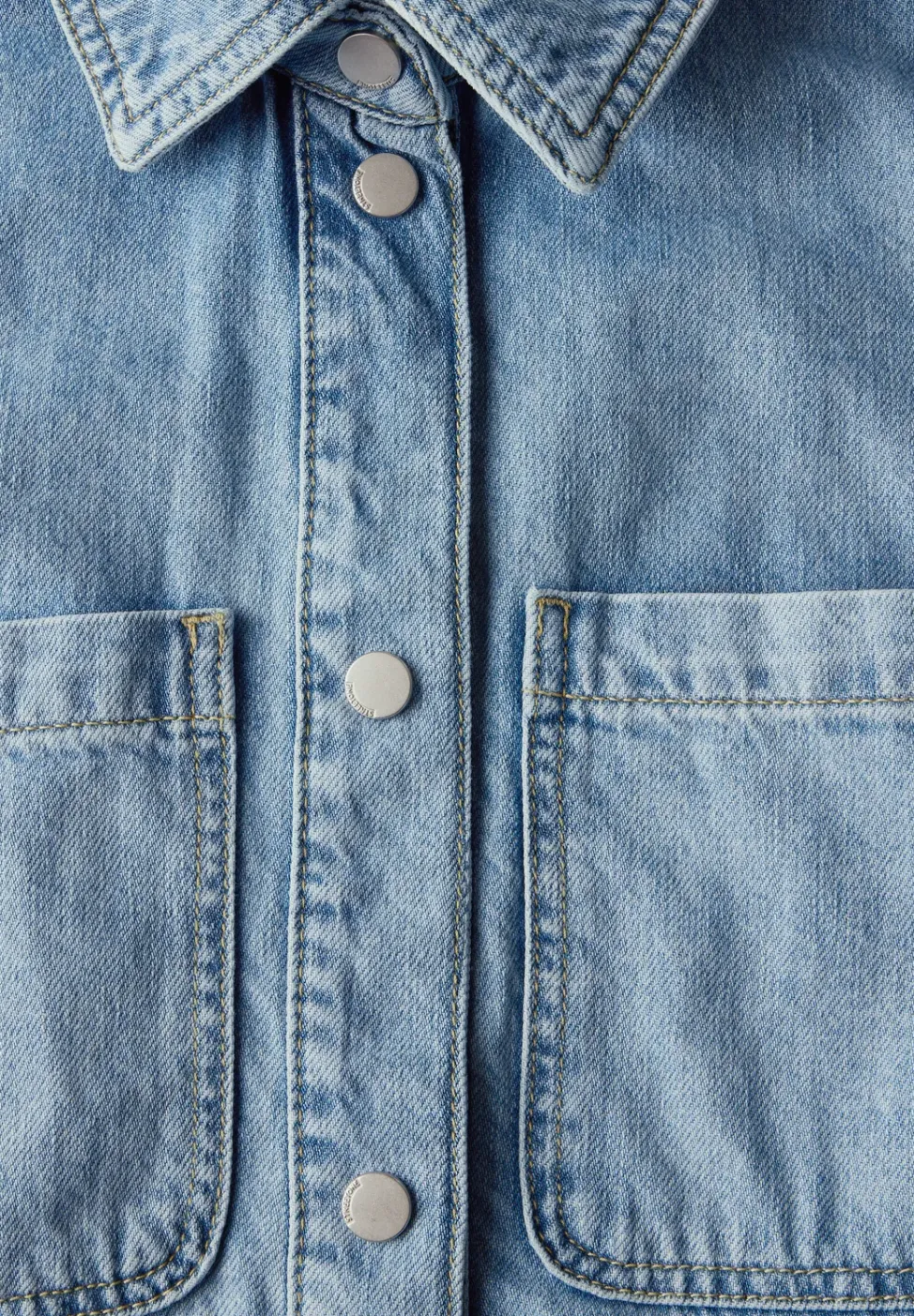 Denim jack met borstzakken