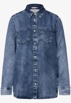 Denim overhemd met borstzakken