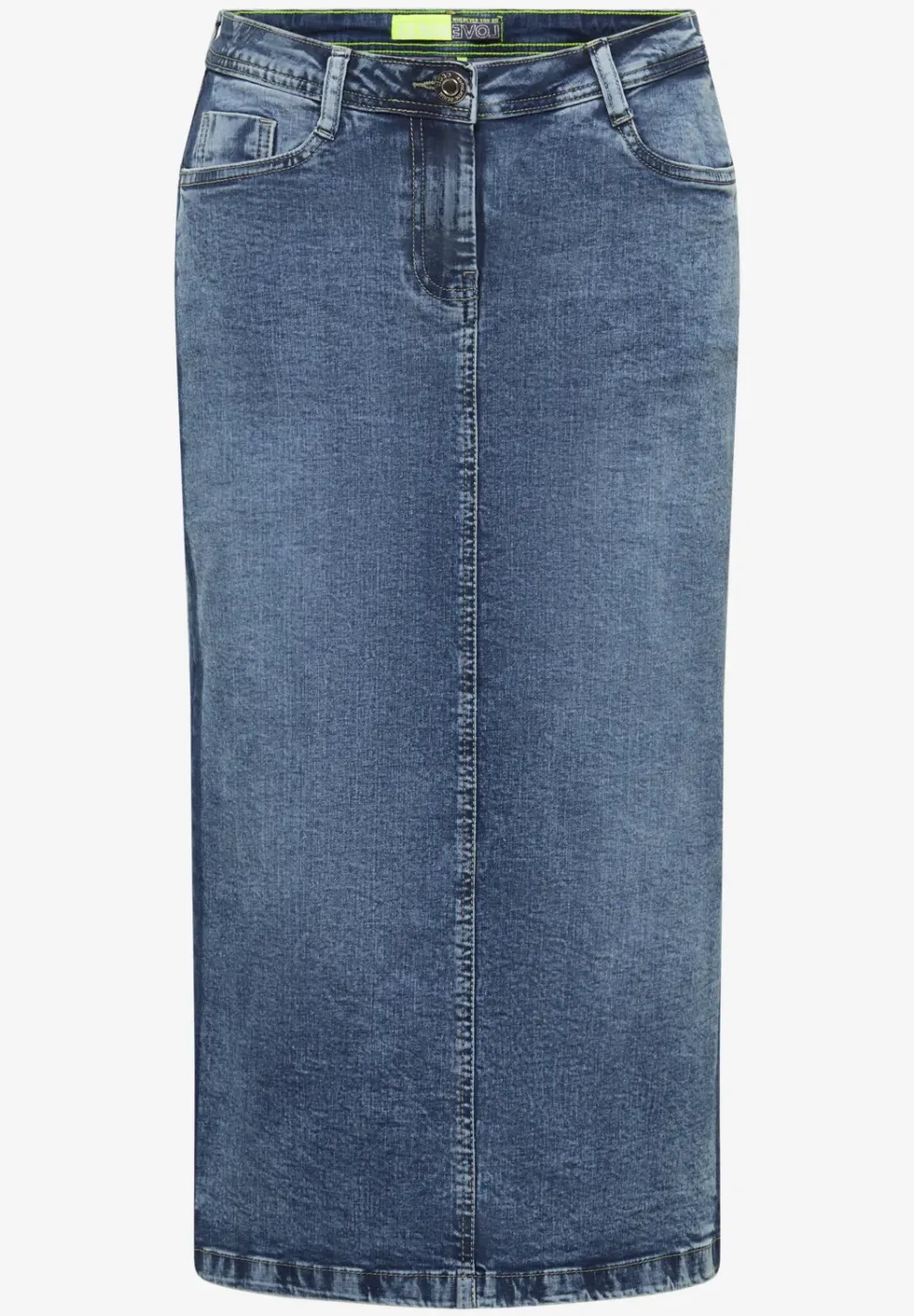 Denim rok met galonstrepen