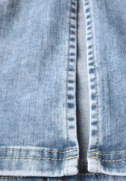 Denim rok met split