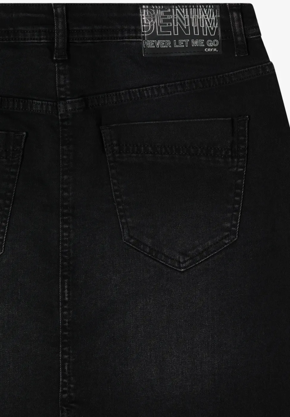 Denim rok met studs