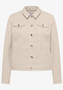 Denim jack met borstzakken en knopen