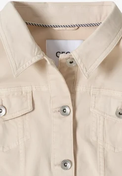 Denim jack met borstzakken en knopen