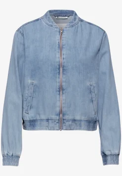 Denim-look blouson met zakken