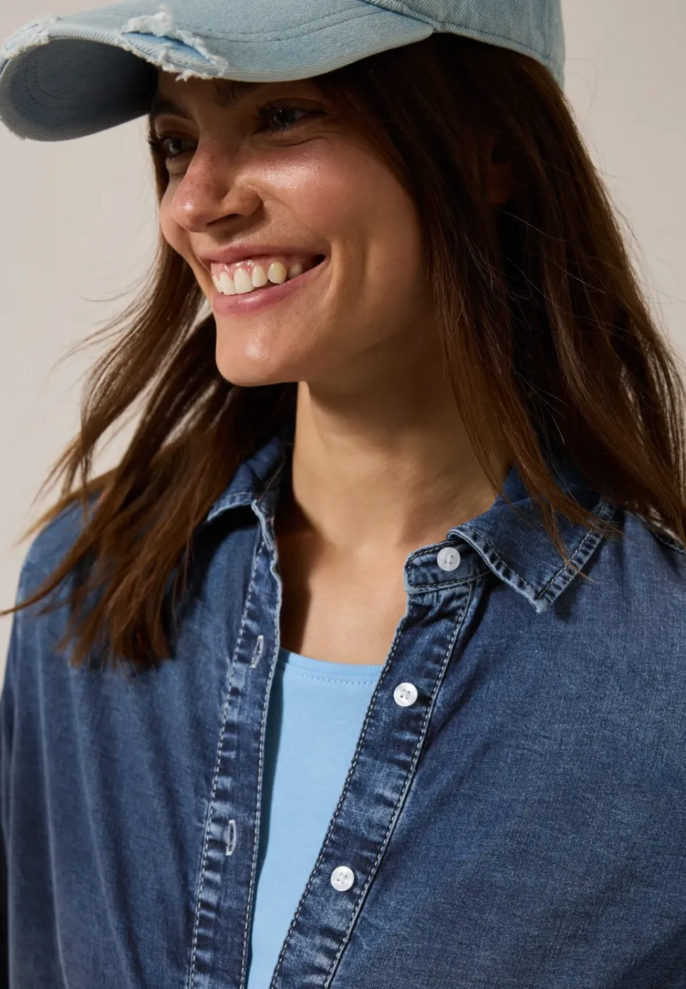 Denim overhemd