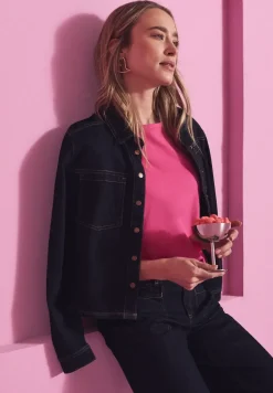 Denim overhemd blouse