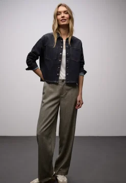 Denim overhemd blouse