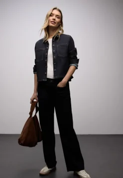 Denim overhemd blouse