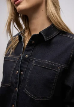 Denim overhemd blouse
