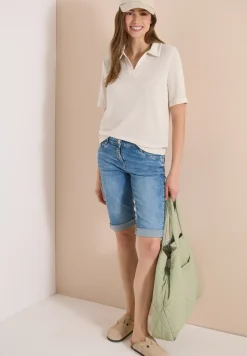 Denim shorts met Slim Legs