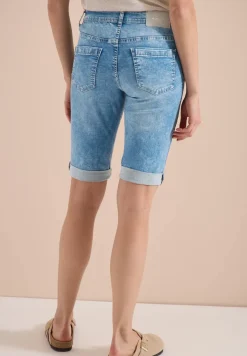 Denim shorts met Slim Legs