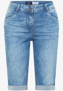 Denim shorts met Slim Legs