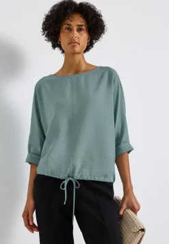 Dolman gestructureerde blouse