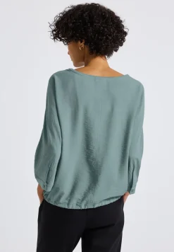 Dolman gestructureerde blouse