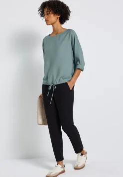 Dolman gestructureerde blouse