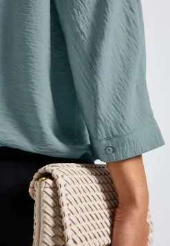 Dolman gestructureerde blouse