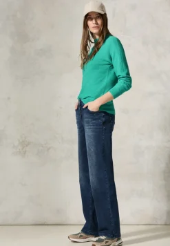 Dolman-trui met structuurmix