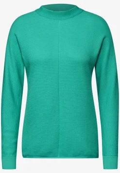 Dolman-trui met structuurmix