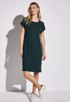 Effen jersey jurk
