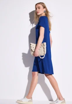 Effen jersey jurk