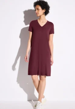 Effen jersey jurk