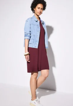 Effen jersey jurk