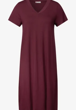 Effen jersey jurk