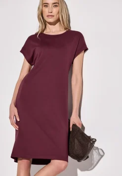 Effen jersey jurk