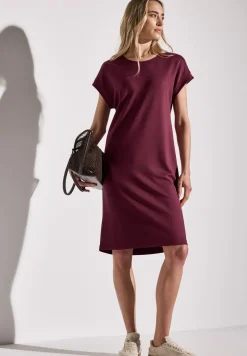 Effen jersey jurk