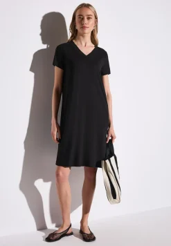 Effen jersey jurk
