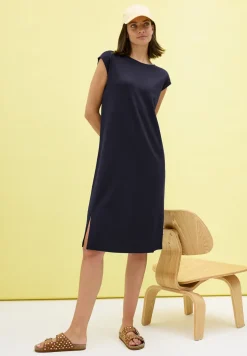 Effen jersey jurk