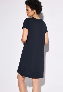 Effen jersey jurk
