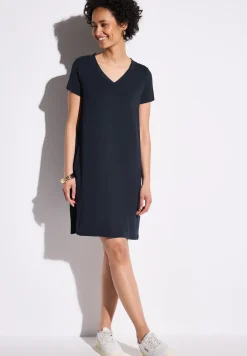 Effen jersey jurk