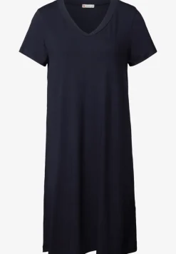 Effen jersey jurk