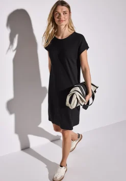 Effen jersey jurk