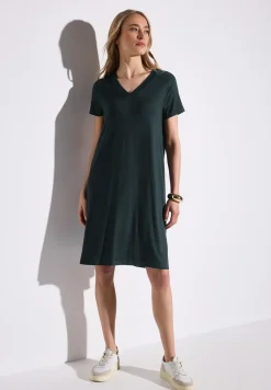 Effen jersey jurk