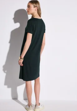 Effen jersey jurk