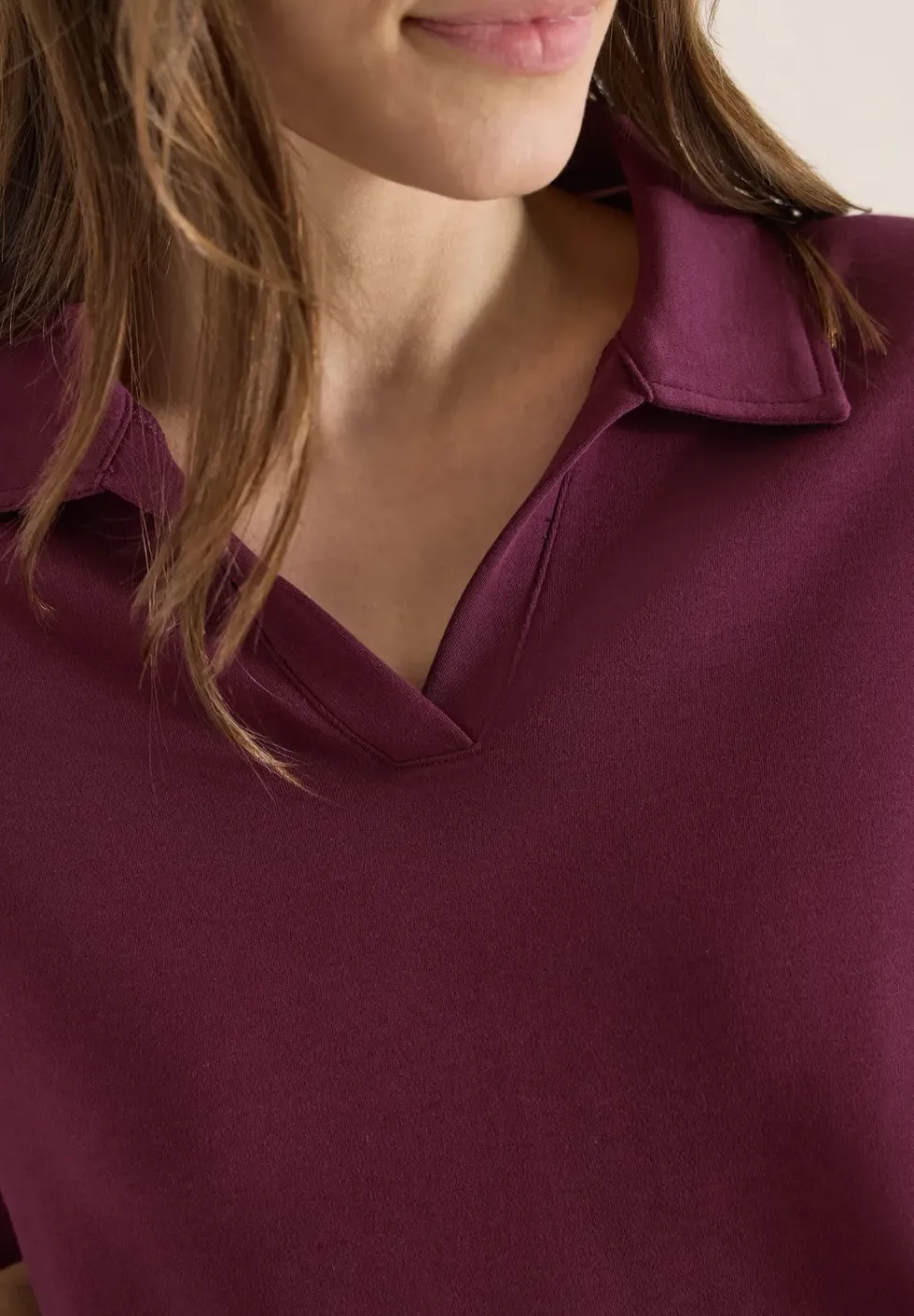 Effen poloshirt met korte mouwen